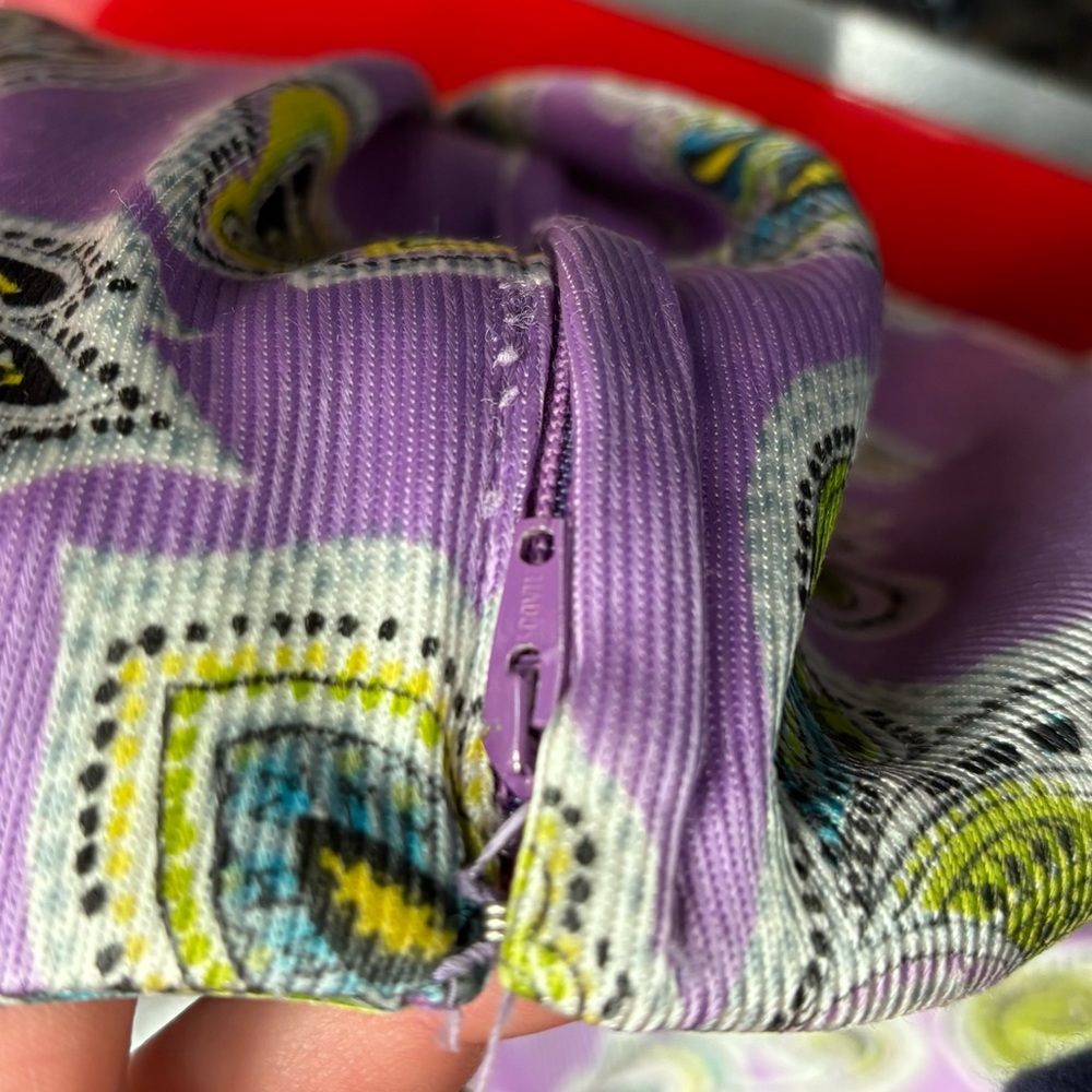 Vintage silky lavender, paisley dress - Picture 9 of 13